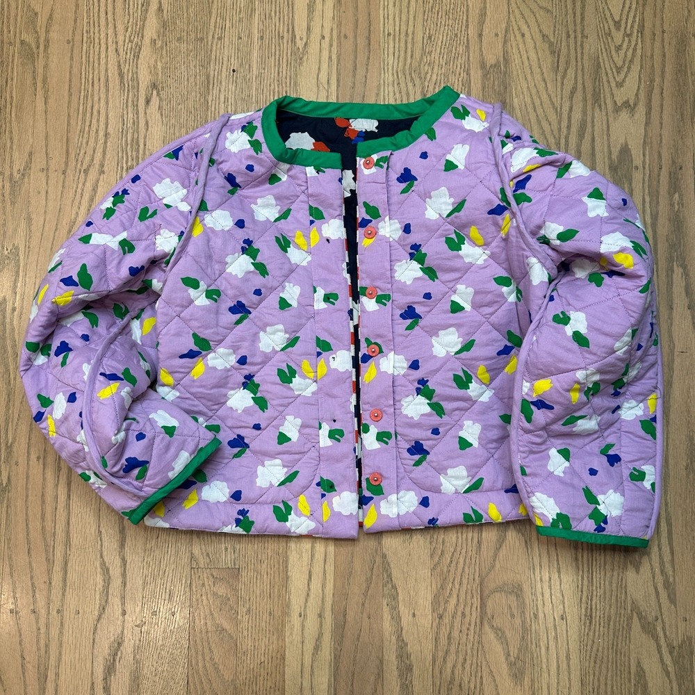 Clare V. Lilou Reversible Jacket Size Small Cotton Quilted Coat Anthropologie - Picture 6 of 9